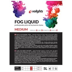EVOLIGHTS MEDIUM 5L - kvapalina do dymových strojov so strednou hmotnosťou