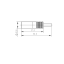 Złącze kabla Mini XLR męskie 3-pinowe Roxtone RMX3M-C