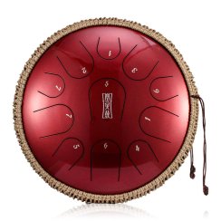 Hluru TBP11-14-JewelRed - Tongue Drum 11 tónov 14"