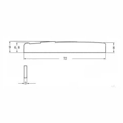 Kera Audio MG-01 - Kobylkový pražec pro akustickou kytaru (krémový)