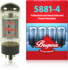 Bugera 5881-4 - Sada elektronek do lampového zesilovače - 4 ks.