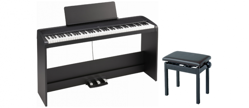 Korg B2SP BK + PC-300 - Zestaw pianino cyfrowe i ława