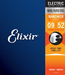 Elixir 12007 Nanoweb 9-52 - Struny do gitary elektrycznej 7-STR