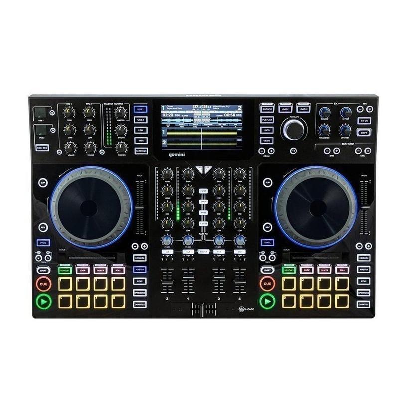 GEMINI SDJ-4000 - 4kanálový DJ mixážní pult se dvěma jogy