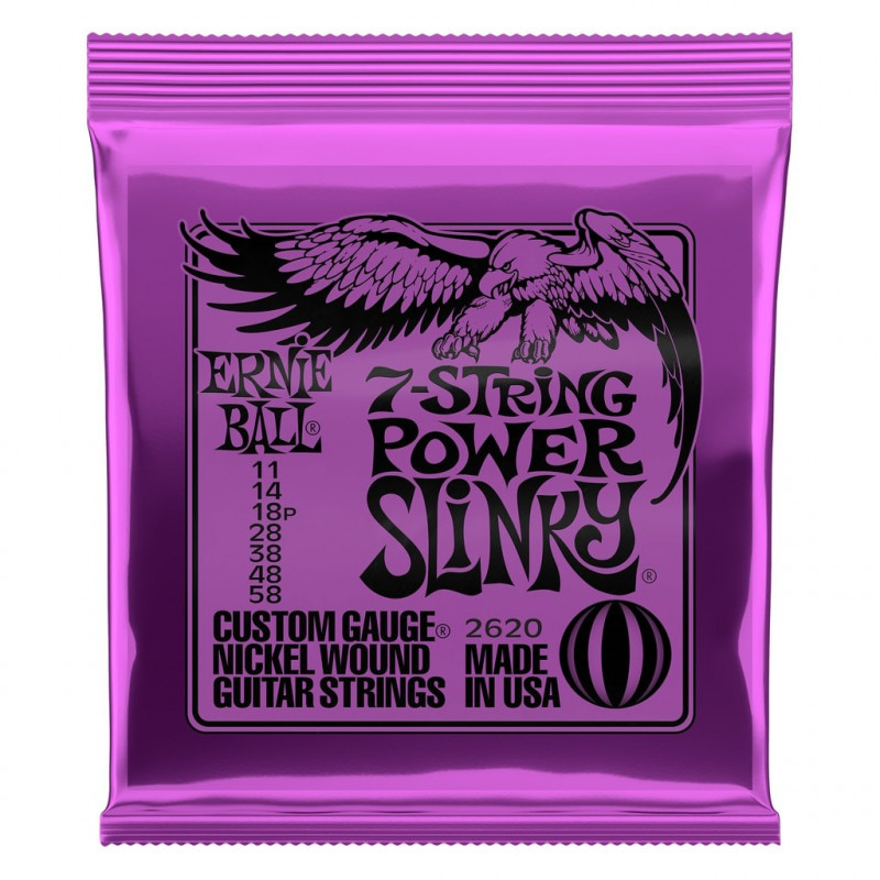 Ernie Ball 2620 Power Slinky 7-string 11-58