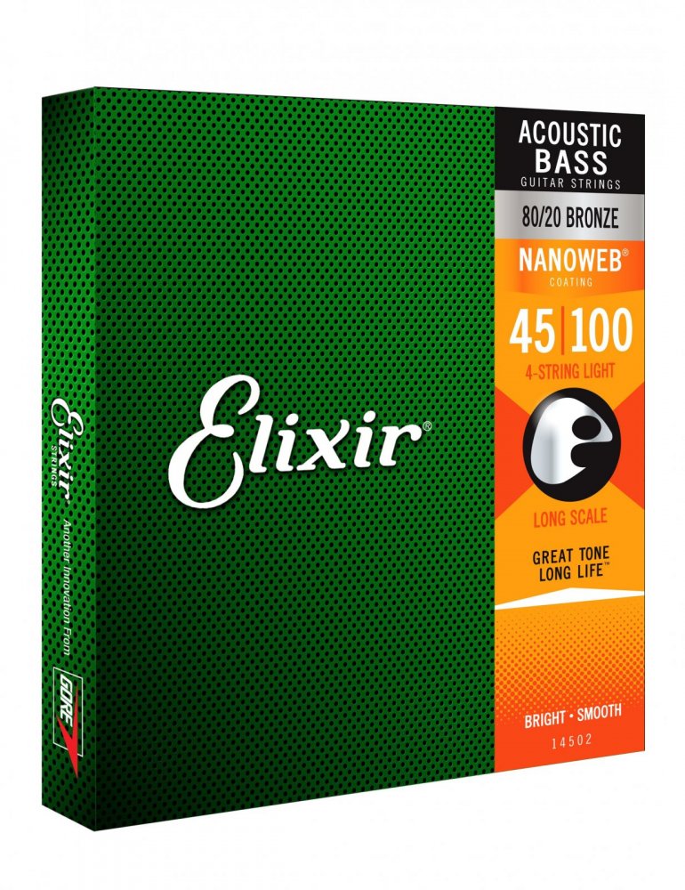 Elixir 14502 Acoustic Bass Light 45-100