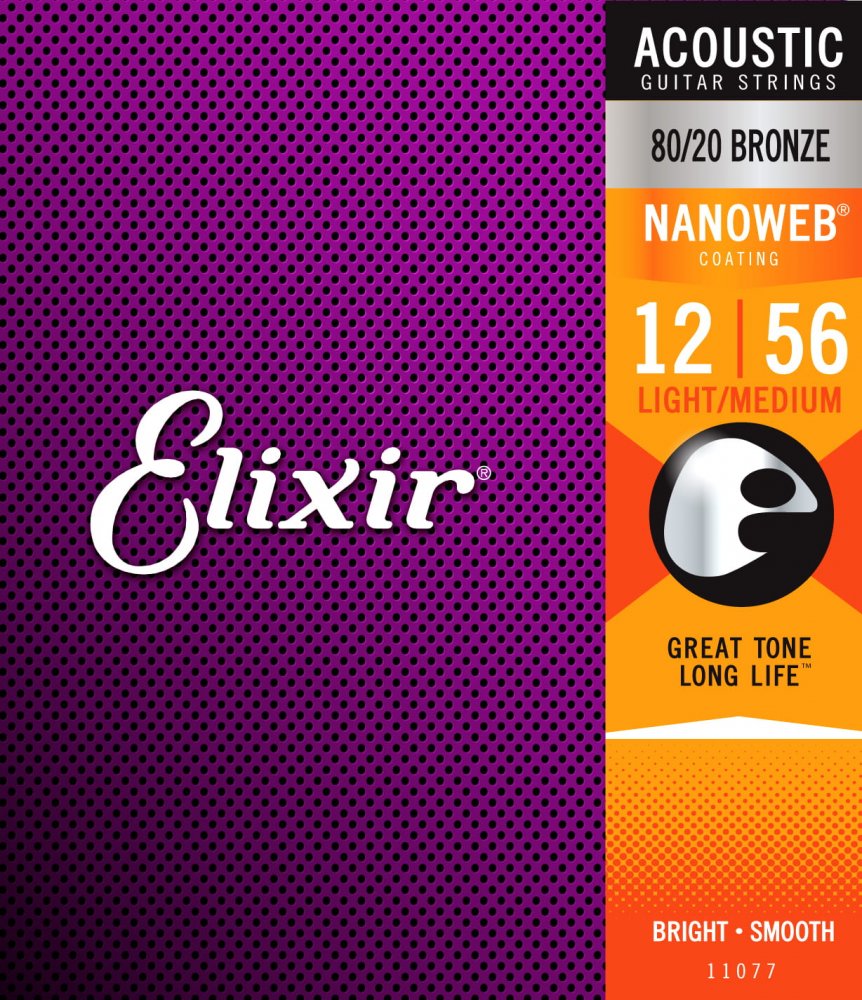 Elixir 11077 NanoWeb 80/20 Bronze 12-56