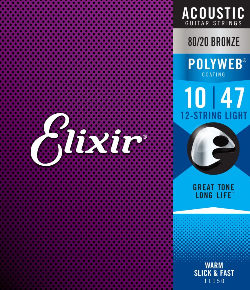 Elixir 11150 Polyweb 80/20 Bronze 10-47