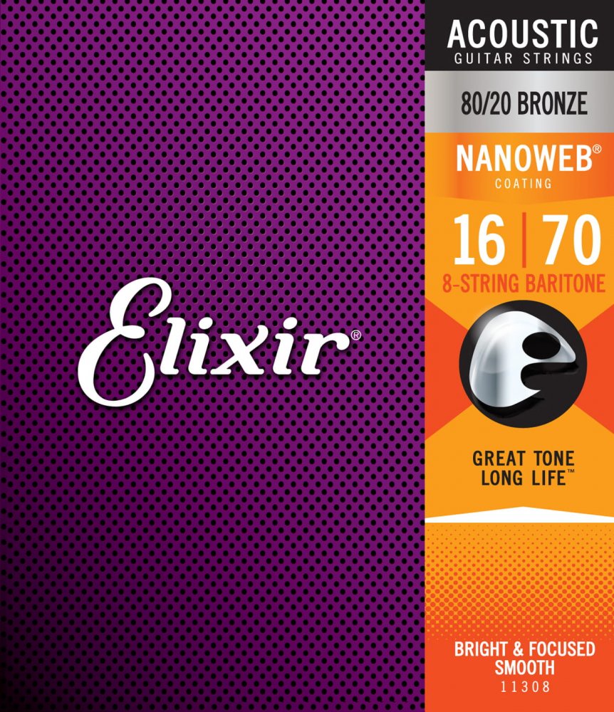 Elixir 11308 Nanoweb 80/20 Bronze 16-70