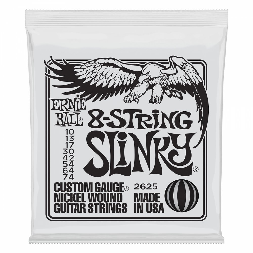 Ernie Ball 2625 Slinky 8-string 10-74